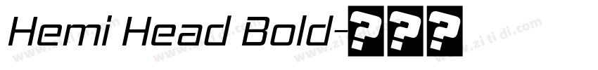 Hemi Head Bold字体转换